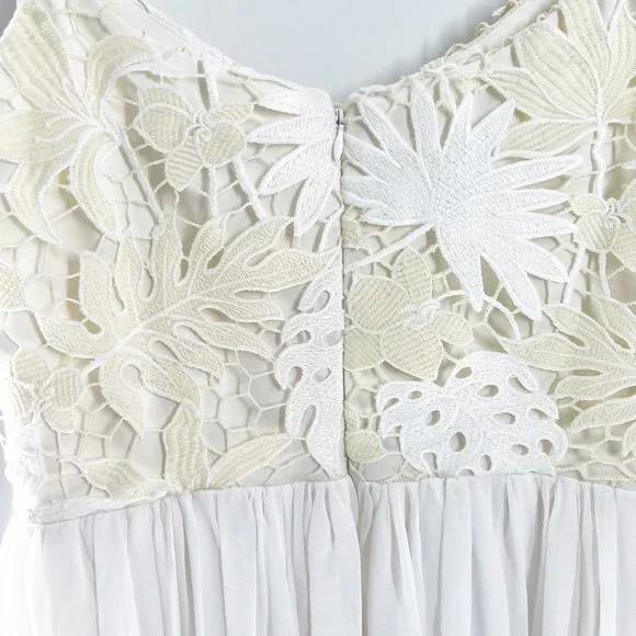 Dress the Population Asha Lace and Chiffon Gown size S NEW - Picture 8 of 13